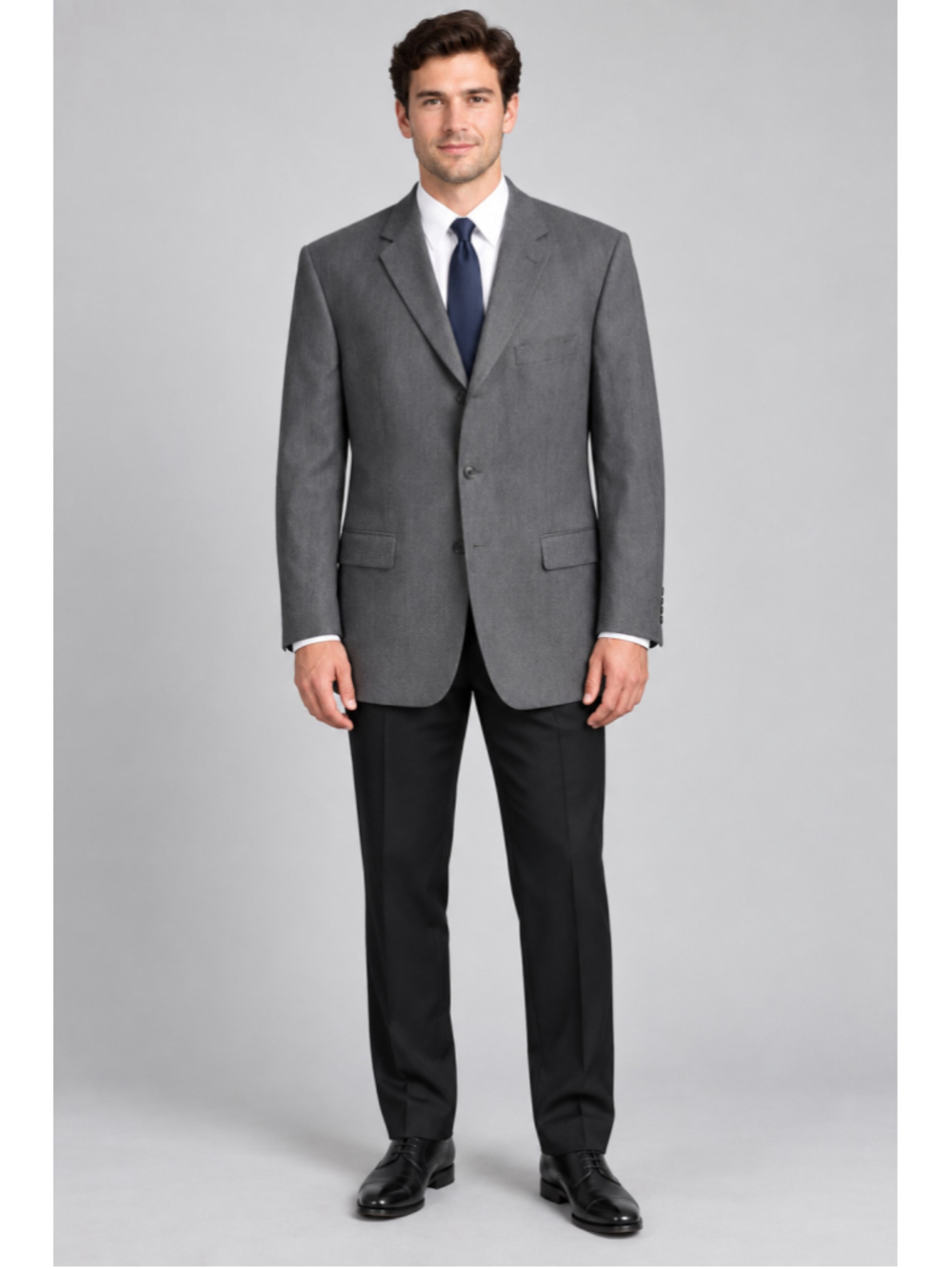 Calvin Klein Men’s Gray 100% Wool Blazer – Size 42L